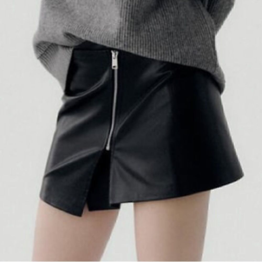 NWT Zara Faux Leather Mini Skirt - Picture 7 of 8